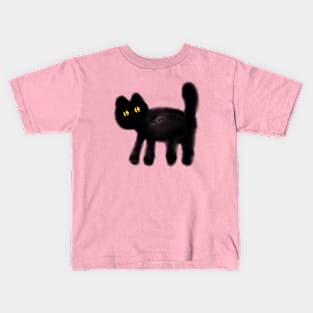 black cat Kids T-Shirt